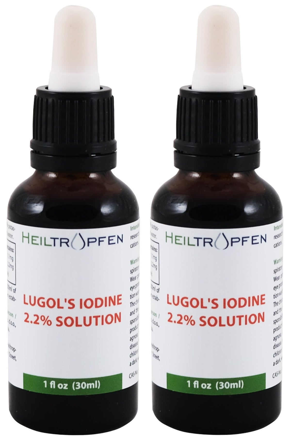 Heiltropfen Iodine Supplement 2x30ml dark amber glass bottle front view