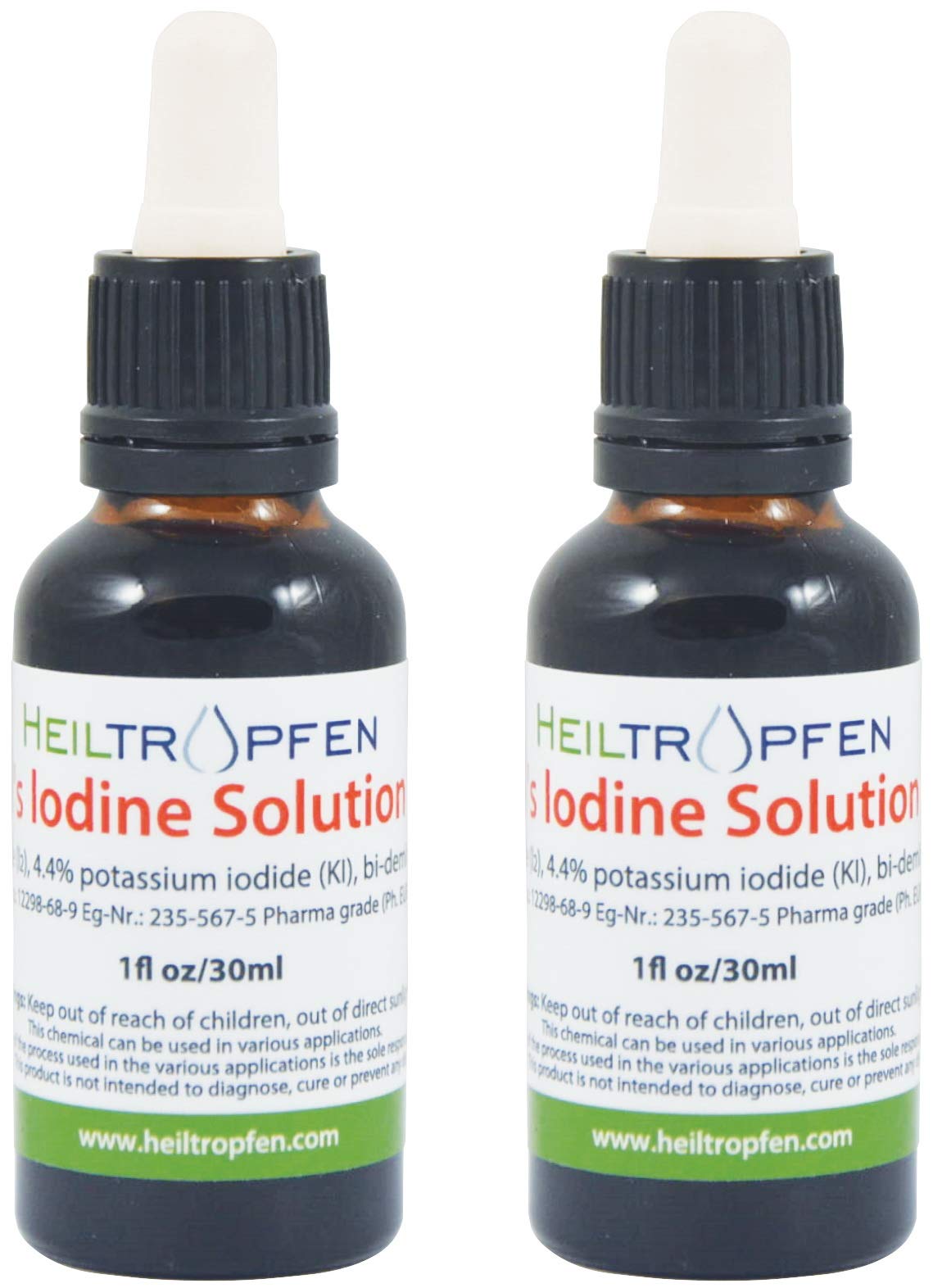 Heiltropfen Iodine Supplement 2x30ml with ingredients list