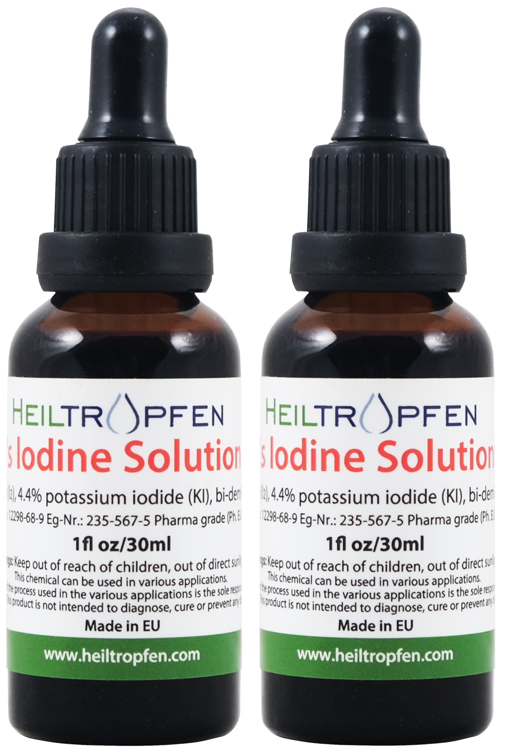 Heiltropfen Iodine Supplement packaging in heavy-duty cardboard tube