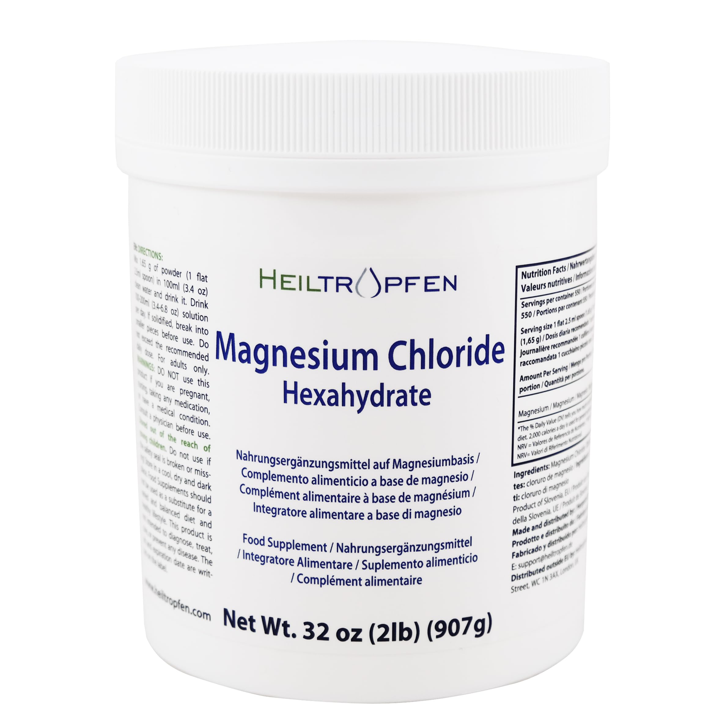 Heiltropfen Magnesium Chloride USP 907g front view