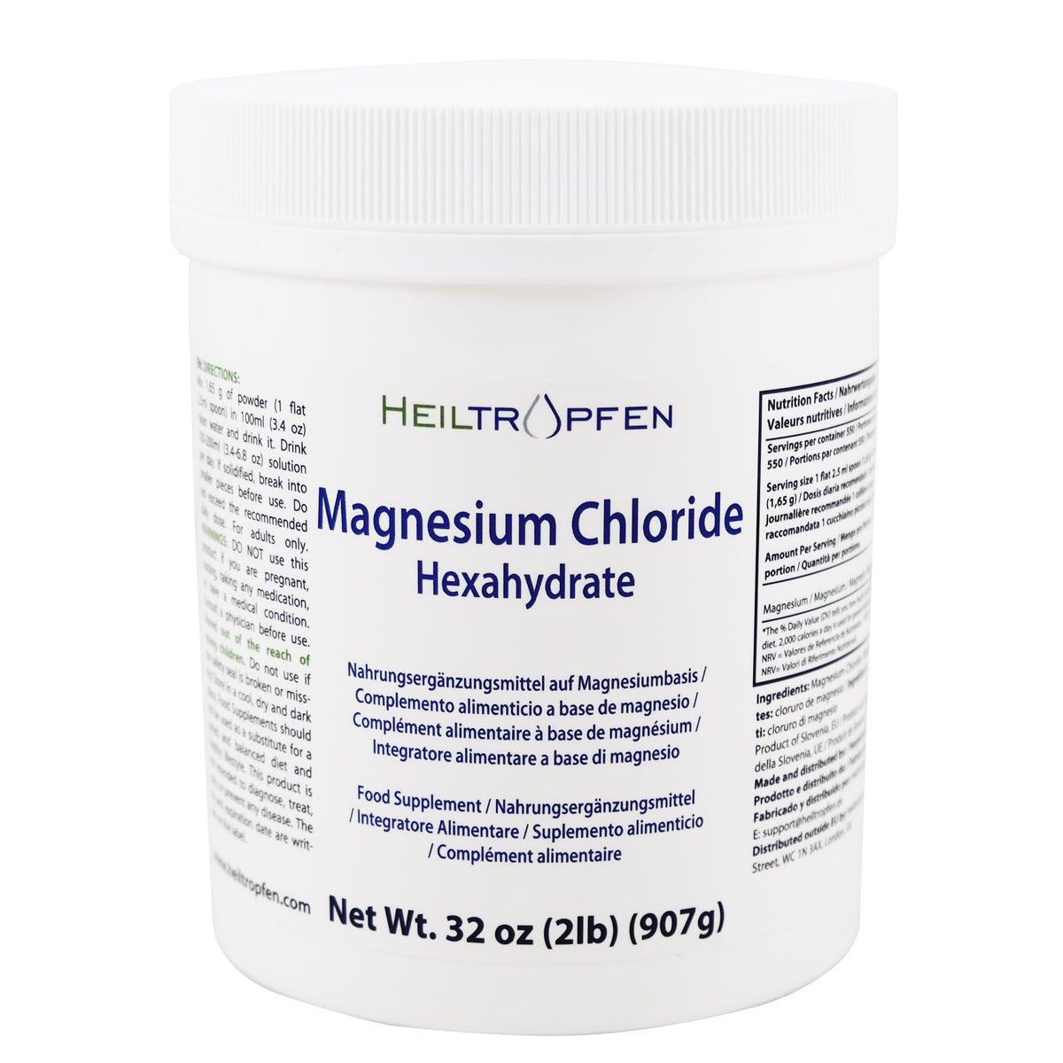 Heiltropfen Magnesium Chloride USP 907g front view