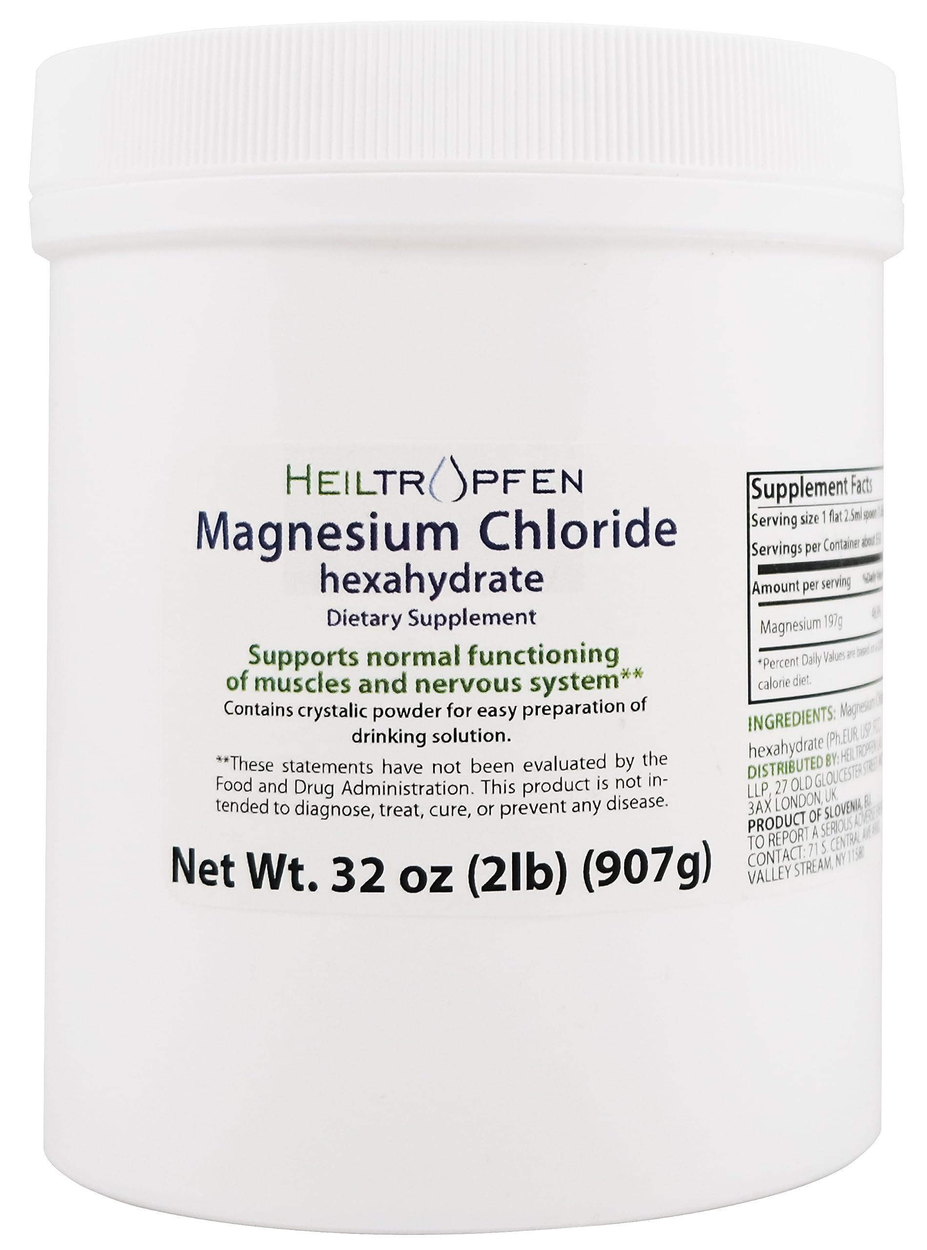Heiltropfen Magnesium Chloride USP 907g packaging