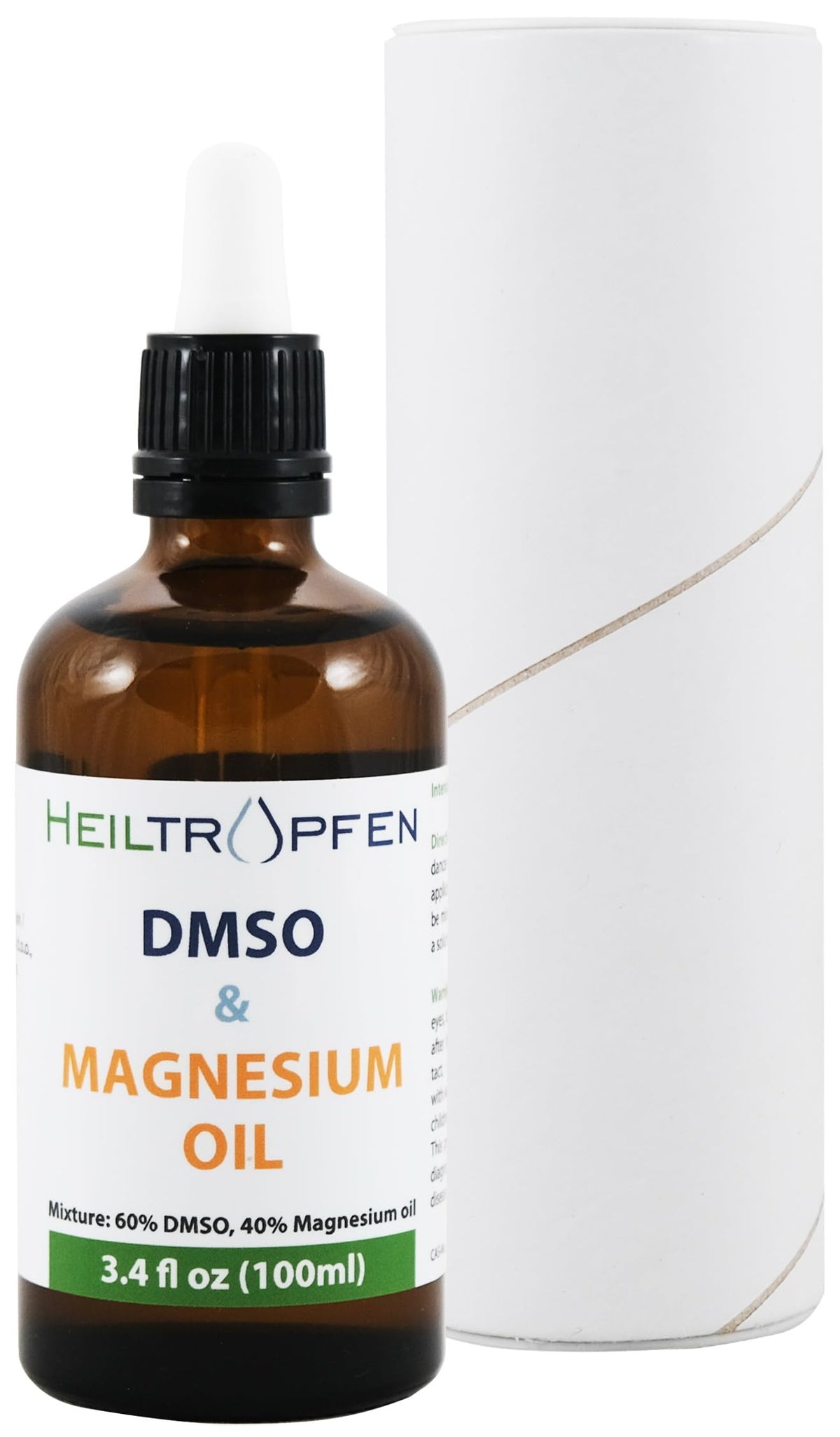 Heiltropfen Magnesium Oil with DMSO 225g glass bottle front view