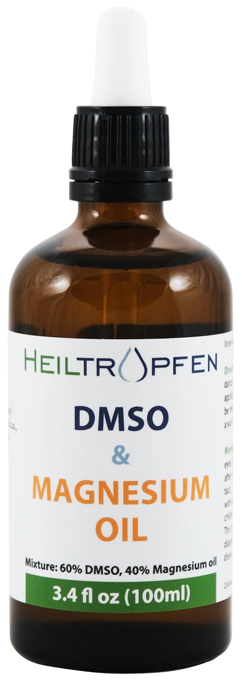 Heiltropfen Magnesium Oil with DMSO pipette close-up