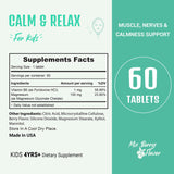 Heivy Calm & daily wellness Tablets ingredients list on the bottle