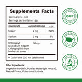 Heivy Chlorophyll Liquid Drops 57g bottle side view