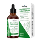 Heivy Chlorophyll Liquid Drops 57g front view with mint flavour