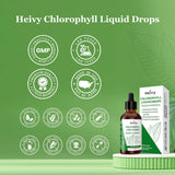 Heivy Chlorophyll Liquid Drops 57g with spearmint oil ingredients