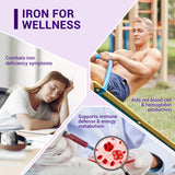 Heivy High-Potency Iron Supplement 325mg with Vitamin C label