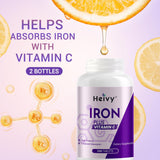 Heivy Iron Supplement 240 Tablets bottle side view