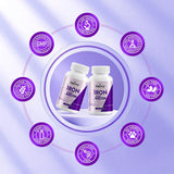 Heivy Iron Supplement 240 Tablets on a wooden table