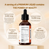 Heivy Liquid Collagen 60ml bottle back view