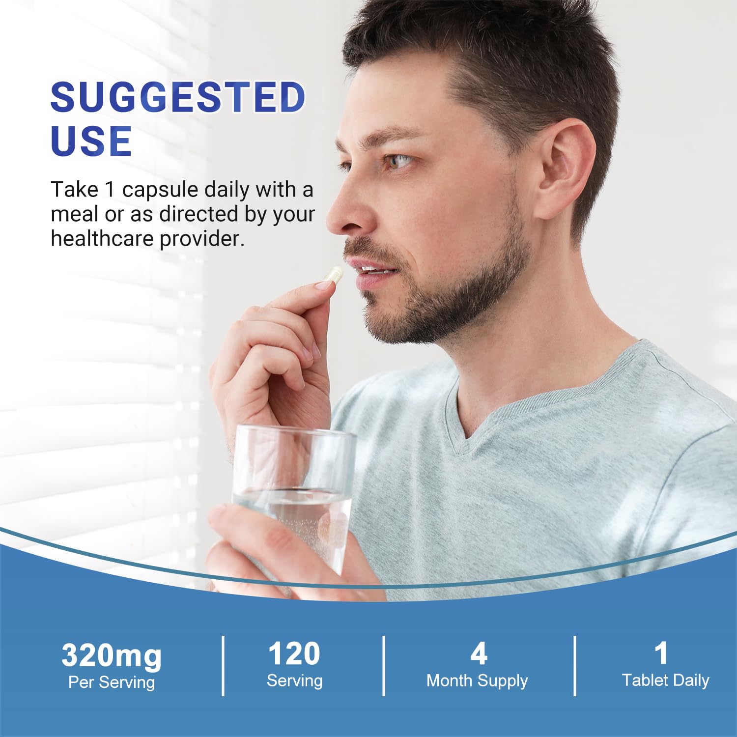 Heivy Magnesium Complex bottle with a natural background