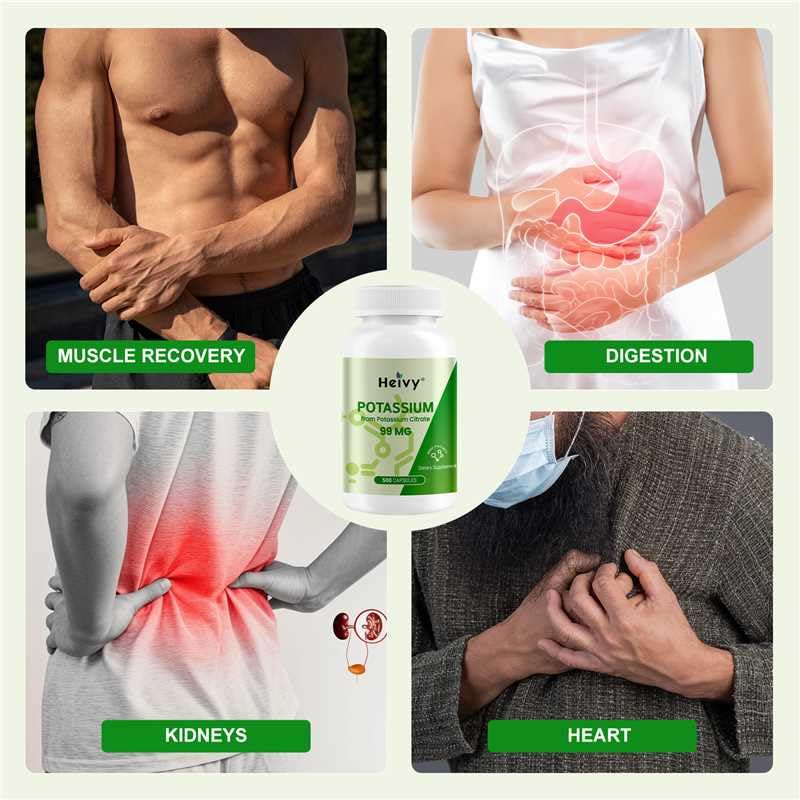 Heivy Potassium Citrate Capsules in a wellness setting
