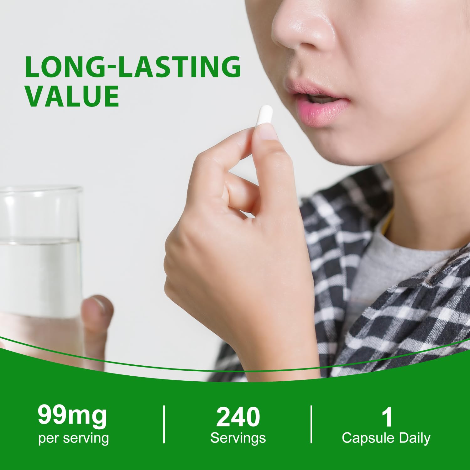 Heivy Potassium Citrate Supplement capsules on a table