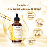 Heivy Vitamin D3 Liquid Drops 100mcg dropper close-up