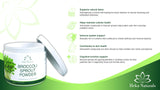 Heka Naturals Organic Broccoli Sprout Powder in a bowl
