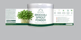 Heka Naturals Organic Broccoli Sprout Powder with fresh broccoli