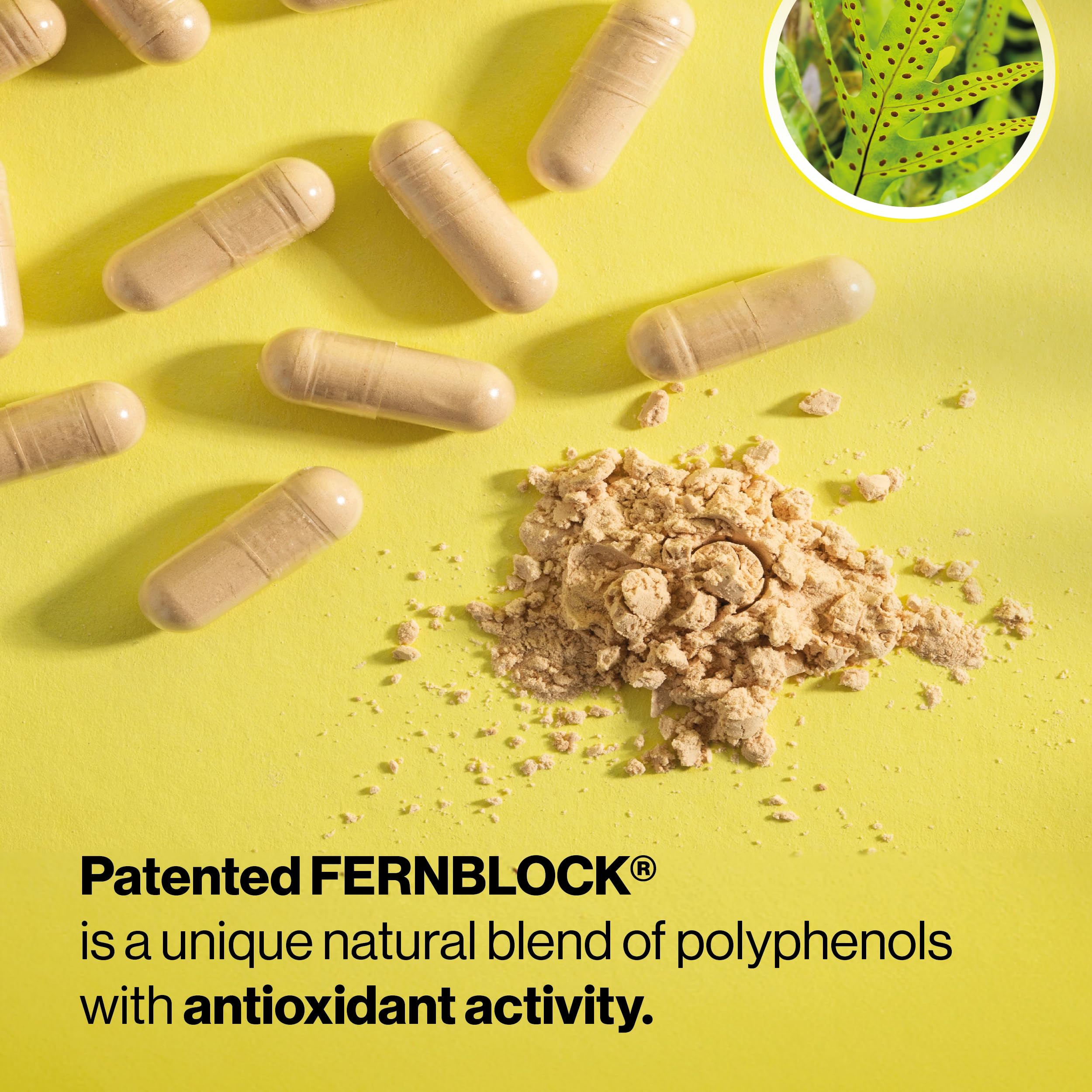 Heliocare Daily Supplement bottle with a natural background