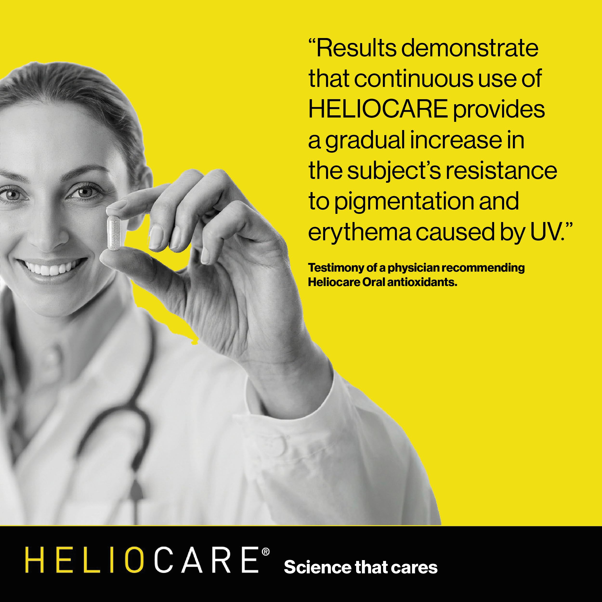 Heliocare Daily Supplement ingredients list on packaging