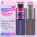 Helix Heal Horny Goat Weed Capsules close-up showing the capsules