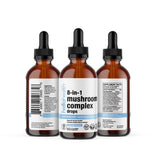 HELLO HEALTH 8-in-1 Mushroom Blend Liquid Drops with measuring spoon