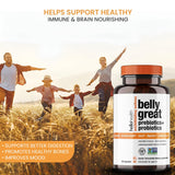 HELLO HEALTH Probiotic Capsules back view with ingredient list