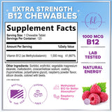 Hello Lovely! B12 Vitamin Chewables raspberry flavour chewable