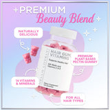 Hello Lovely! Biotin Gummies ingredients list on the back of the bottle