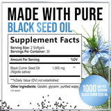 Hello Lovely! Black Seed Oil Capsules 1000mg side view