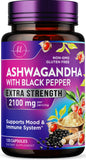 Hello Lovely! Extra Strength Ashwagandha Capsules 60 count front view