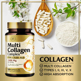 Hello Lovely! Multi Collagen Complex Capsules close-up of capsules