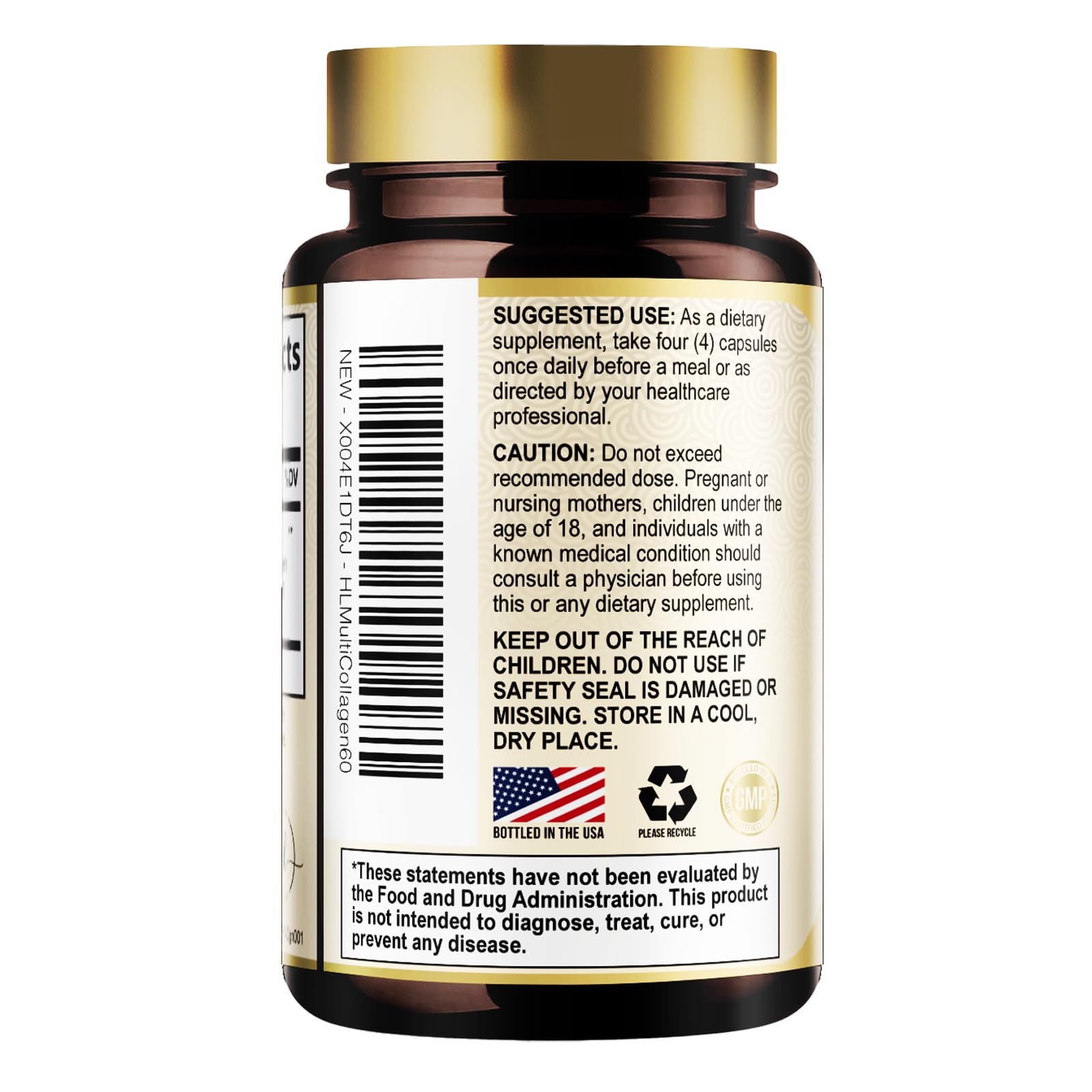 Hello Lovely! Multi Collagen Complex Capsules with other supplements