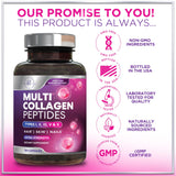 Hello Lovely! Multi Collagen Peptides Capsules with measuring spoon