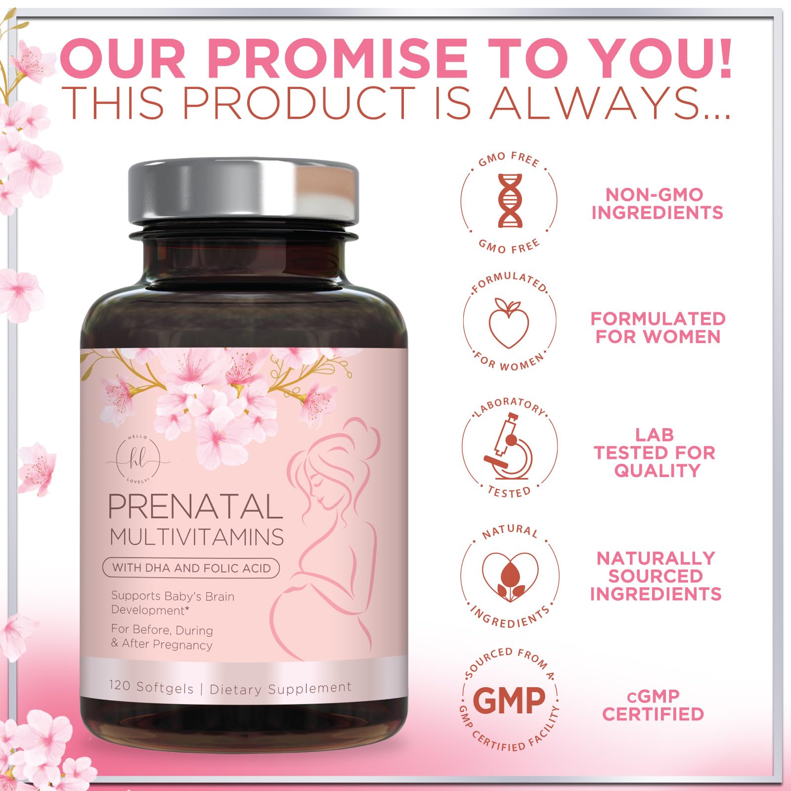 Hello Lovely! Prenatal Vitamins in a lifestyle setting
