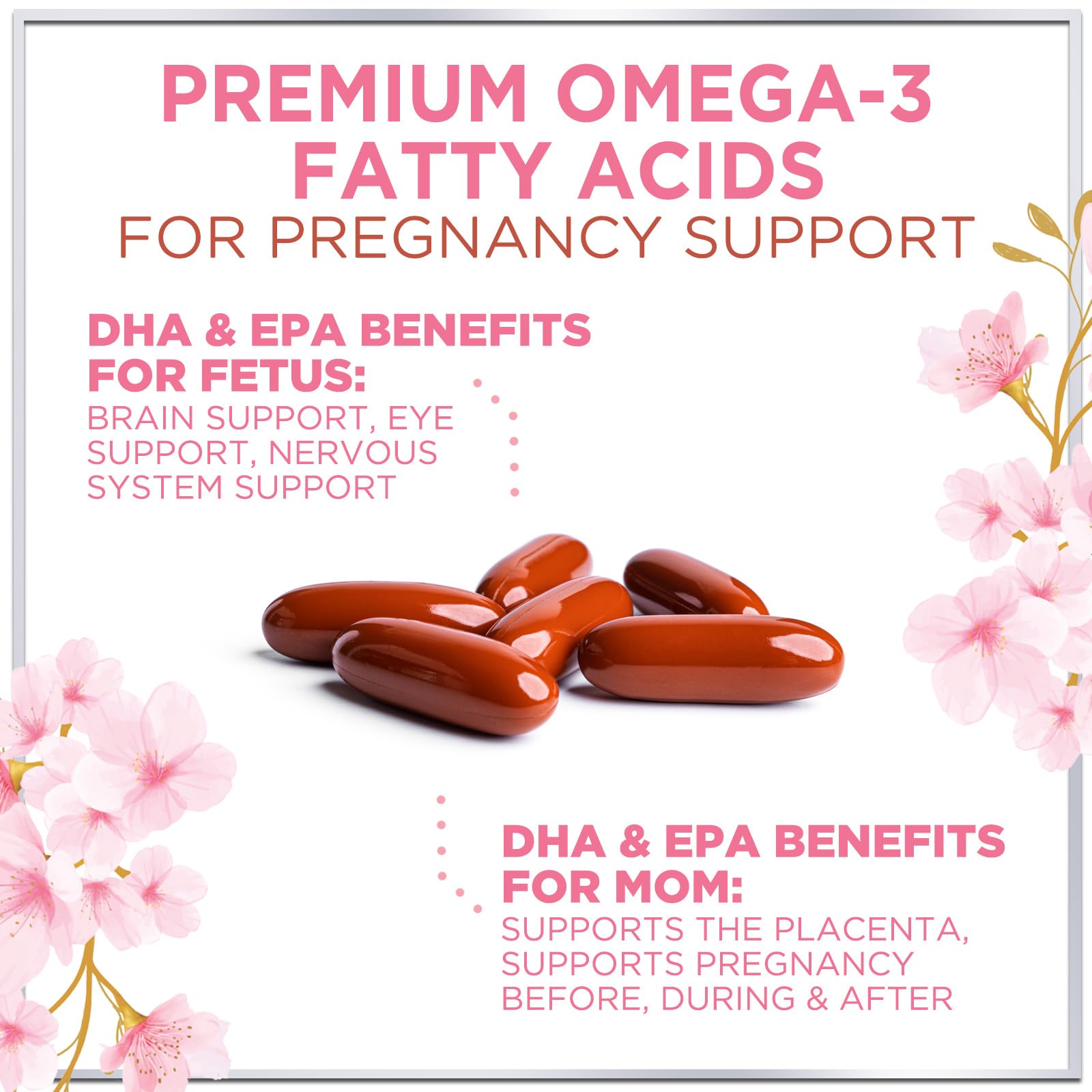 Hello Lovely! Prenatal Vitamins with soft gel capsules displayed
