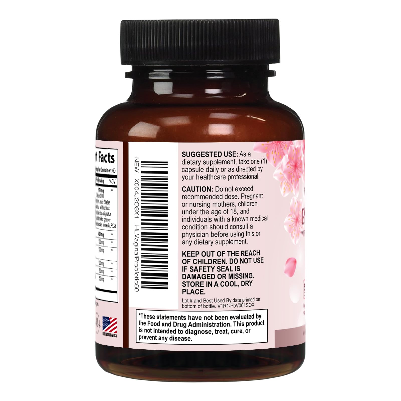 Hello Lovely! Probiotic Capsules 50 Billion CFU on a wooden table