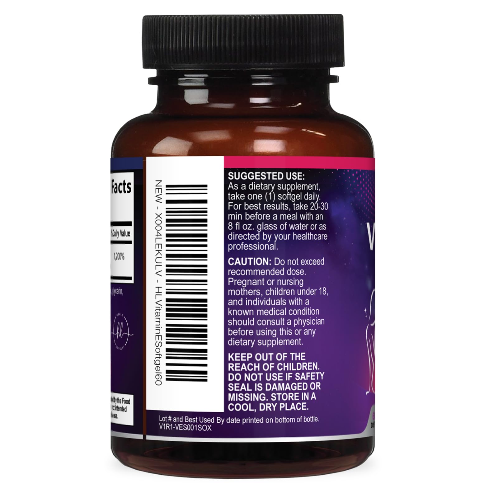 Hello Lovely! Vitamin E Softgels 180mg nutritional information