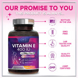 Hello Lovely! Vitamin E Softgels 180mg side view of softgel