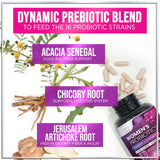 Hello Lovely! Women's Probiotic Capsules back view with nutritional information