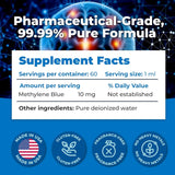 HelloPharmacist Methylene Blue 1% Liquid NeuroBoost Supplement side view