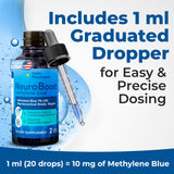HelloPharmacist Methylene Blue 1% Liquid supplement label close-up