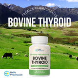 HelloPharmacist Raw Desiccated Thyroid Supplement 300mg bottle side view