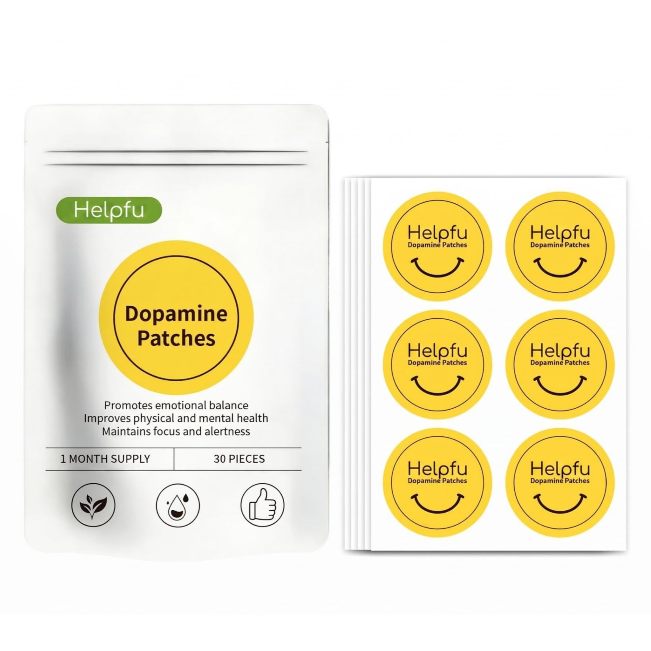 Helpfu Dopamine Patches front view packaging
