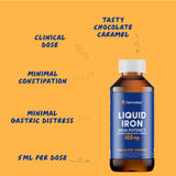 Hematex Liquid Iron Polysaccharide 100mg label close-up