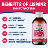 Hematex Liquid Iron Polysaccharide 100mg with a spoon for serving