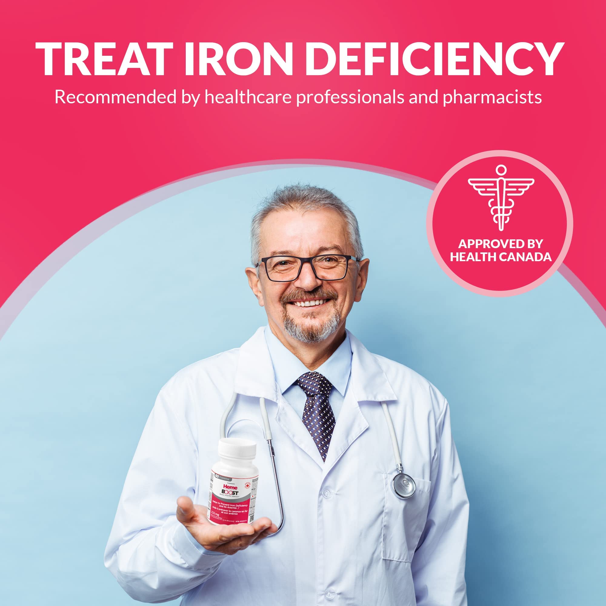 HEME support Iron Supplement 232mg Heme Iron Polypeptide bottle