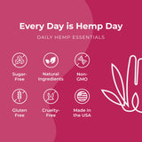 Hemp & Hand Omega 3-6-9 Softgels displayed with other health supplements