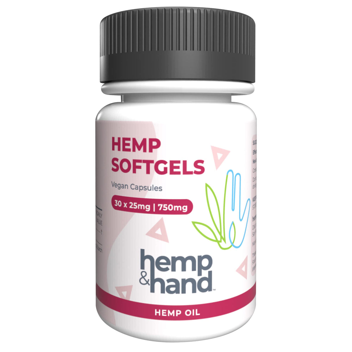 Hemp & Hand Omega 3-6-9 Softgels front view packaging