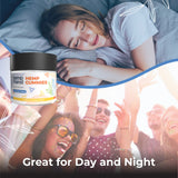 Hemp & Hand Sleep Gummies bottle side view with 20 gummies